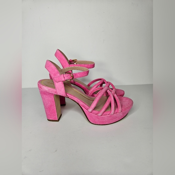 Cole Haan Grove Sandal 85mm in Neon Fuschia Eco Size 6.5 B - Picture 1 of 7